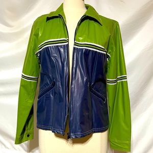 NEUTRAL ZONE | Lime green and navy jacket